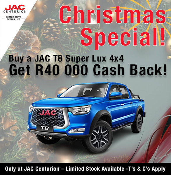 JAC T8 Super Lux 4x4 Get R40 000 cashback